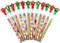 Tiny Mills 24 Pcs Christmas Multi Point Stackable Push Pencil Assortment with Eraser for Christmas Party Favor Prize Stocking Stuffers Classroom Rewards